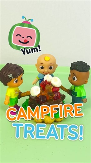 Yummy Campfire Cookies! 🍪🪵 JJ's Delicious Homemade Snacks 😋 #cocomelon #food