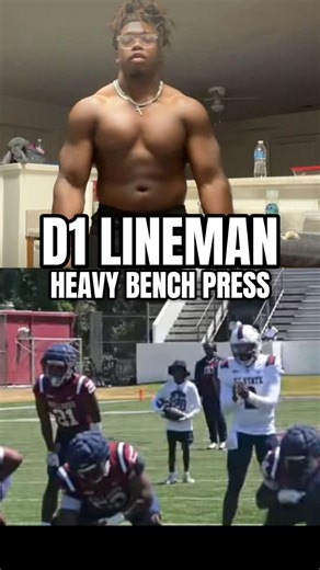 HEAVY BENCH PRESS SESSION ‼️| #football #lifter #nfl #motivation #sports #workout #gym #viral #fyp