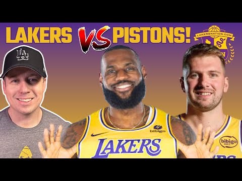Lakers vs Pistons LIVE Play By Play And Reaction!