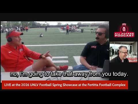 UNLV HC Dan Mullen after the UNLV Spring Showcase with Cofield and JVT