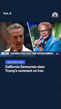 California Democrats slam Trump’s comment on Iran
