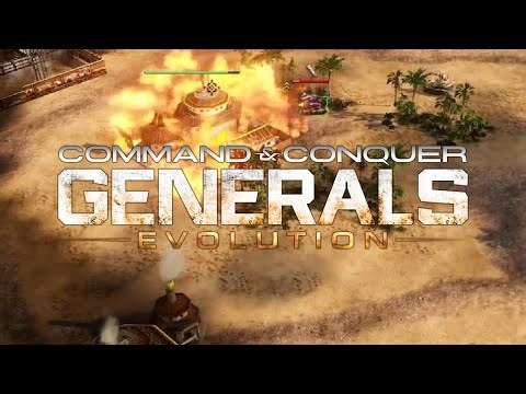 Command and Conquer Generals Evolution | 1v3 BRUTAL Ais | Gameplay Showcase