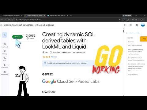 Creating dynamic SQL derived tables with LookML and Liquid | GSP932 | SHORT METHOD