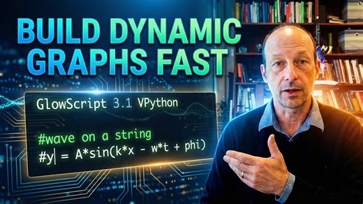Mastering animated graphs in GlowScript: VPython made easy