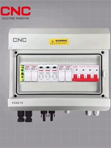 CNC YCX8-12 AC Distribution Box — Complete Protection in One Panel A proper DB is not just wiring — it’s layered protection. CNC YCX8-12 AC DB comes pre-installed with SPD Fuse Unit (FU) MCB, giving your home or site a clean, safe, and professional power setup. ✅ SPD for surge & lightning protection ✅ Fuse Unit (FU) for added line safety ✅ MCB protection for overload & short-circuit ✅ Neat internal wiring for stable performance ✅ Ideal for homes, offices, shops & solar AC side Trust CNC Electric