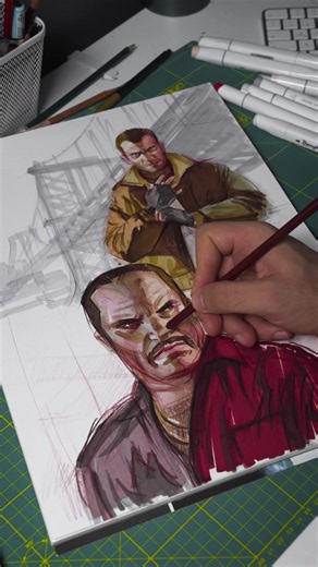 The full GTA IV drawing process is now live on my Patreon. See the complete artwork from start to finish.