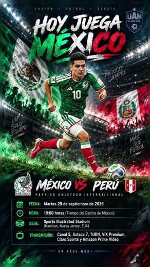 🇲🇽 ¡HOY JUEGA MÉXICO! 🔥 México vs Perú | Horario y dónde verlo EN VIVO #seleccionmexicana #fypppp