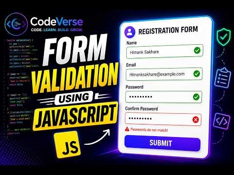 Form Validation Using JS | CodeVerse