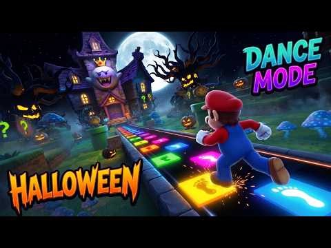 Immersive Interactive Warm up | MARIO HALLOWEEN DANCE MODE WORKOUT CHALLENGE 🏃‍♂️Brain Break