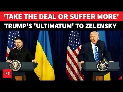 ‘Sign Now or Lose Everything’: Trump Drops 'LAST WARNING' To Zelensky At Tense Florida Presser