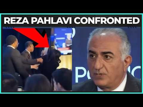 WATCH: Protestor FORCES Reza Pahlavi To Face The TRUTH