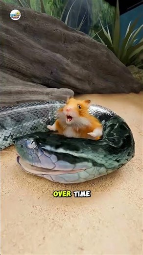Unbelievable! Snake Befriends Hamster Instead of Eating It 🐍❤️🐹