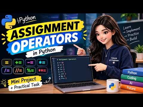 Assignment Operators in Python | Python for Beginners | Learn & Practice