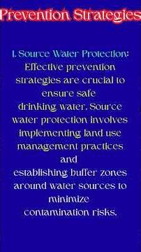 City Drinking Water Supply: Source of Contamination and Prevention
