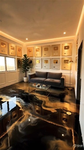 Luxury YouTube Awards Room Makeover | Satisfying Epoxy Floor Transformation (Before & After)