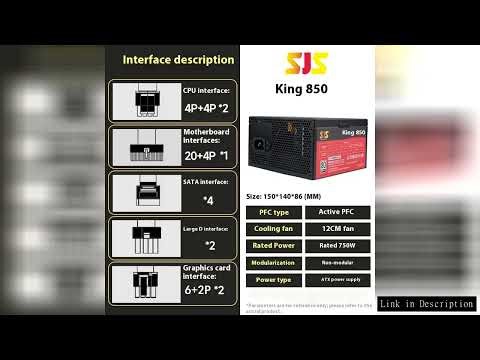 1200W Computer PC Power Supply ATX PSU 14cm Fan 90-264V Unit Gaming PC Power Source Modular Source 1