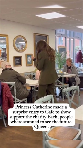 Princess Catherine made a surprise stop at Cafe in Norfolk, during her engagement for charity EACH