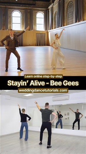 Stayin’ Alive - Bee Gees 🪩 Wedding Dance Choreography - Saturday Night Fever - disco