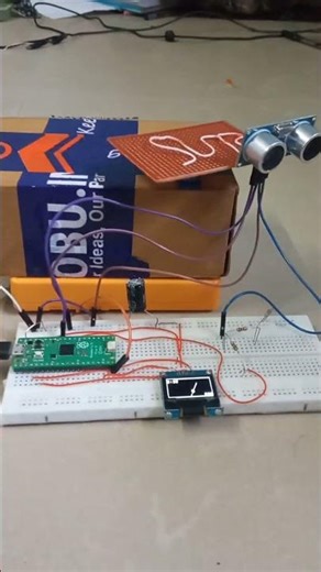 DIY Radar System using Raspberry Pi Pico 🔥 #embedded #coding #python #anime