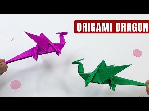 How to Make an Origami Dragon - Easy Step by Step Paper Craft