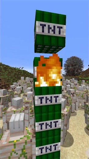 Iron Golem Army vs Zombie Apocalypse TNT (Minecraft Lucky TNT Mod)