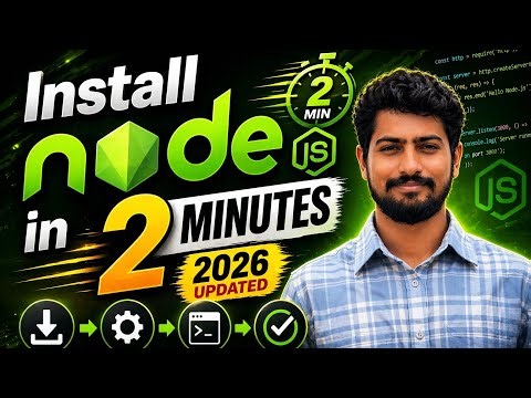 How to Install Node.js in 2 Minutes (2026 Updated) ⚡ Step-by-Step Beginner Guide|