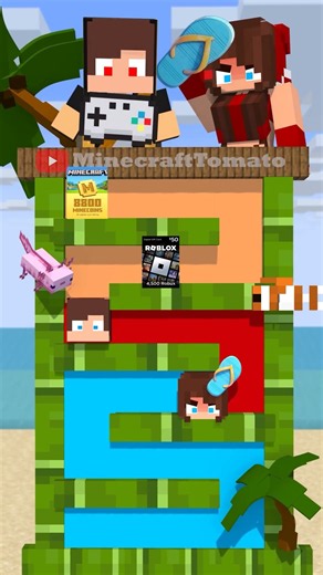 Help JJ Escape from Sister Beach Game 2 😵‍💫🫪 - MAIZEN Minecraft Animation