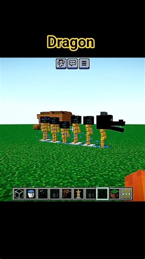 I BUILD DRAGON IN MINECRAFT | #shorts #youtubeshorts #shortsfeed
