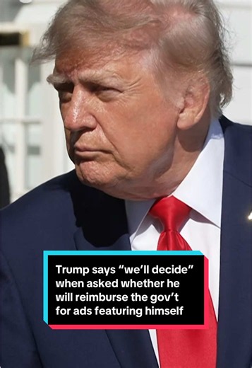 President Trump said Tuesday “we’ll decide” when asked whether he will reimburse the government for taxpayer-funded ads featuring him, after saying his super PAC would begin paying for the ads going forward. “The ads were really good. They were promotion for the country,” Trump said. “Done by many presidents before, so we’ll decide.” #trump #news #politics