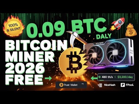 Bitcoin Miner 2026 Free Download → 0.05–0.09 BTC Daily | Silent GPU Mining | No Fees | Latest 2026