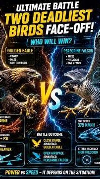 Golden Eagle vs Peregrine Falcon — Who Would Win?