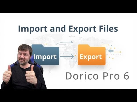 Importing and exporting music from Dorico Pro