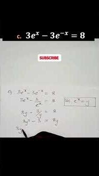 Solving exponential and logarithmic equations| A level maths