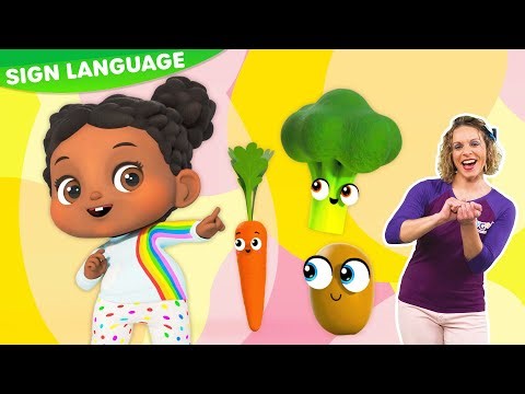 Yes Yes Vegetables Song - Healthy Habits! | Lellobee Fun | Learn ASL & Baby Sign Language for Kids