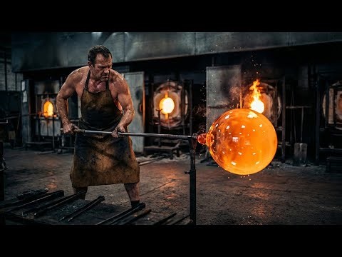 Inside the Crystal Factory: Blowing and Cutting Baccarat Glassware (Full Process)