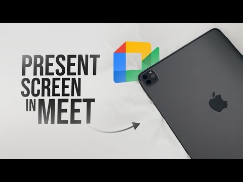 How to Present iPad Screen on Google Meet (tutorial)