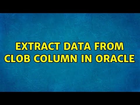 extract data from clob column in oracle