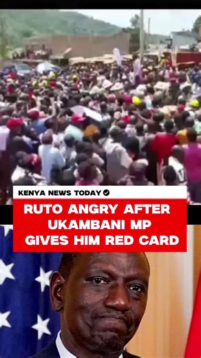 Ruto angry after Ukambani Mp gives him Red Card #kambasongs #kenyanewstoday #kambatiktokers #kenyantiktok🇰🇪 #explorepage