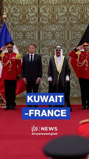 Kuwait’s emir welcomes French President Emmanuel Macron