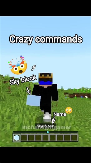 🤯 sky block MOST INSANE Commands in Minecraft Part 27! #Shorts #minecraft