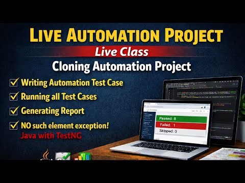 Java Selenium TestNG Live Project | Write, Run Tests & Generate Reports|No Such Element Exception |