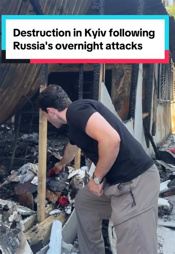 The aftermath in Kyiv following Russia’s overnight attack on Ukraine that involved 168 drones and more than 40 missiles, according to Ukraine’s Air Force. CBS News' @Aidan Stretch reports. #ukraine #russia