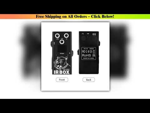 M-VAVE Guitar IR Box Effects Pedal with IR Cab Impulse Response Cabinets Speaker Simulator XLR
