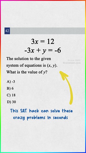 This SAT hack can solve these crazy problems in seconds.. #satprep #sathacks #satmath #satstrategies #digitalSAT
