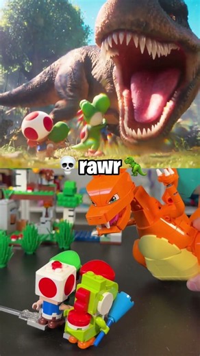 LEGO vs trailer: super mario galaxy movie (yoshi vs. dino)