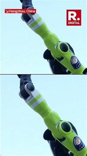 China Deploys First Robot Traffic Police Team of 15 Humanoids on Duty in Hangzhou