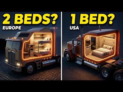 Why Europe’s Trucks Sleep Two Drivers and America’s Don’t