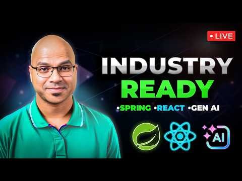Industry-Ready Spring Boot, React & Gen AI -Live Course | TELUSKO