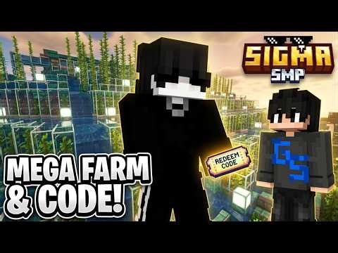 Making a MEGA Kelp Farm + Redeem Code Giveaway! 🔴 Sigma SMP LIve 🔥