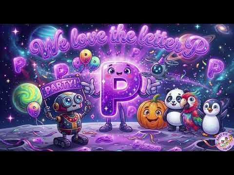 Letter P Song 🎈 Panda, Penguin, Pumpkin and more! Phonics & ABC Songs for Kids